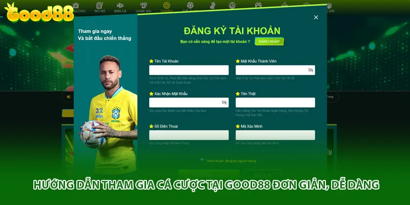 Hướng dẫn tham gia cá cược tại Good88 đơn giản, dễ dàng